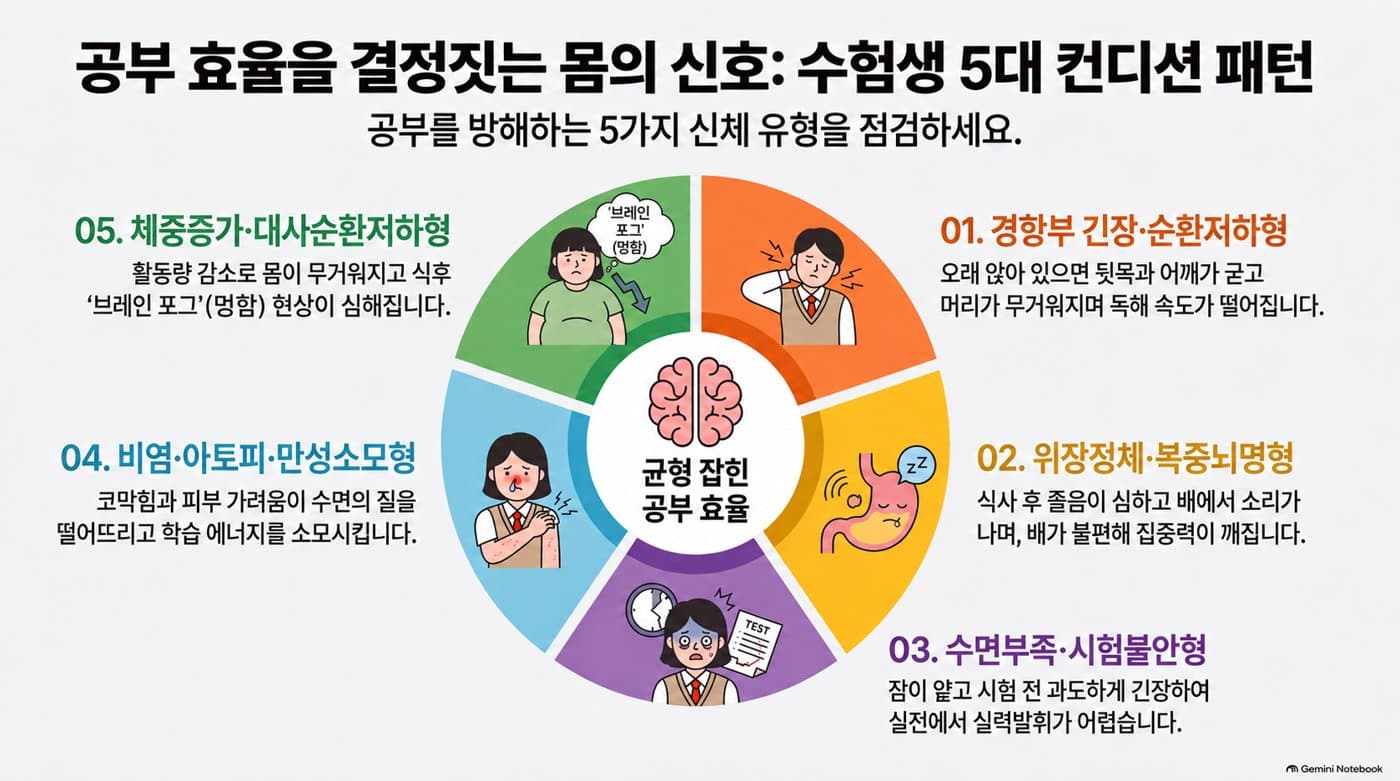수험생 5대 컨디션 패턴